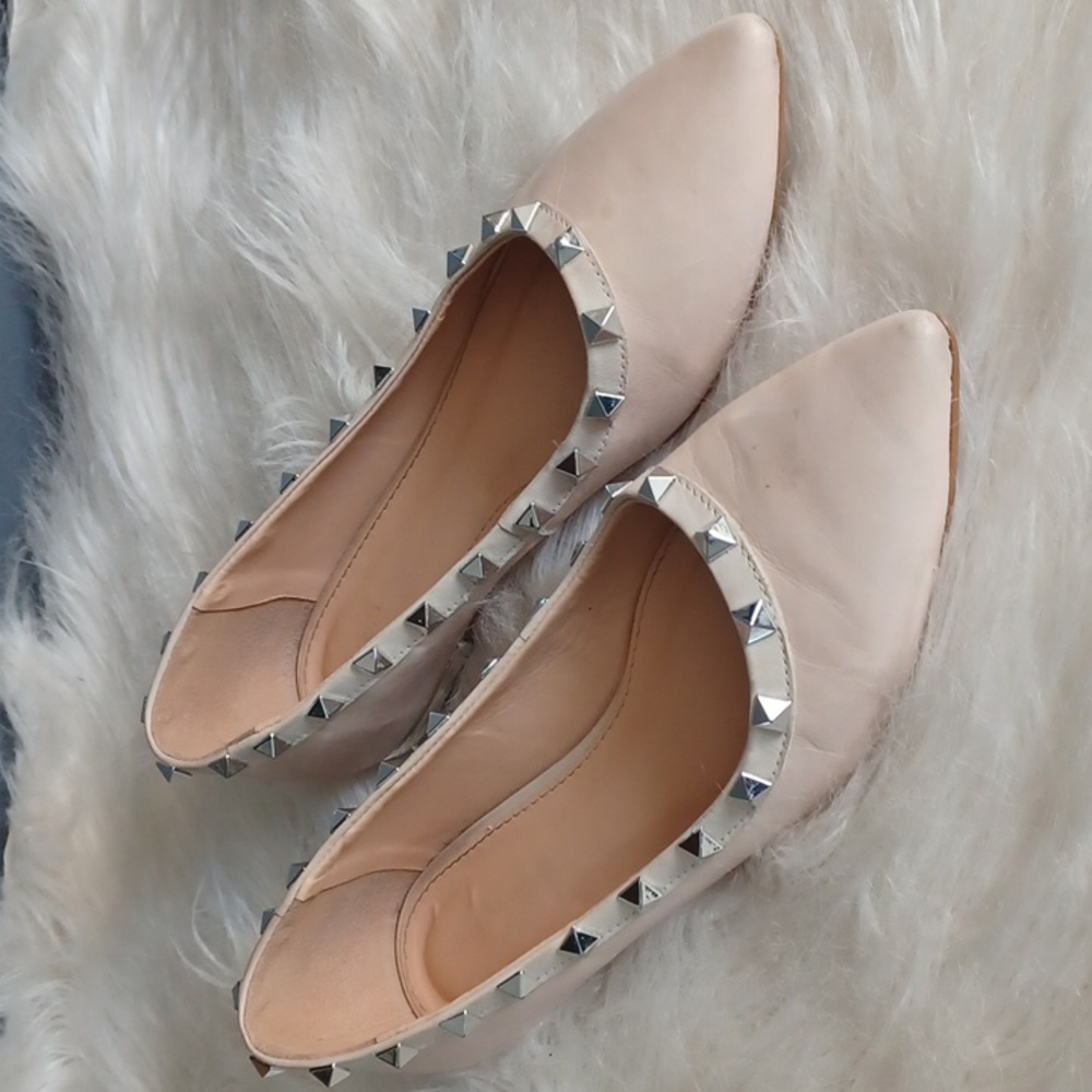 Bruno Menegatti studded  flats